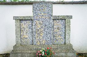 memorial to the WWI victims, the Church of St Anne, Javorna