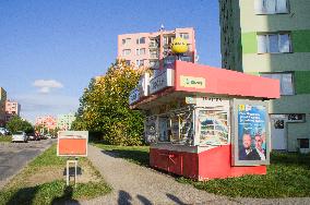 Tobacconist's shop, tobacco, tobacco, tabak, trafik, papers, press, bet, betting shop, Vajgar housing estate