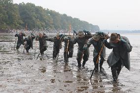 fishermen, fishing, fish, Rozmberk pond