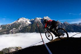 UCI DH Bike World Championships 2020 in Leogang, biker, mountain, bike