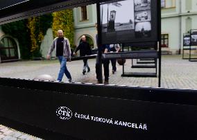 Photo exhibition Undesirable Moments, installation, photo manipulation