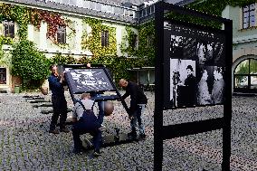 Photo exhibition Undesirable Moments, installation, photo manipulation