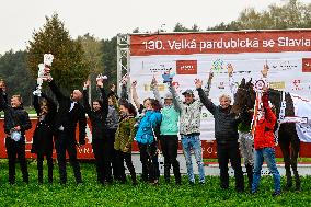 the 130th Grand Pardubice Steeplechase in Pardubice