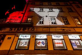 Theatre Cinoherni studio, Usti nad Labem, light, lighthouse, Czech culture