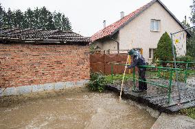 Heavy rainfalls, flood, River Trnavka