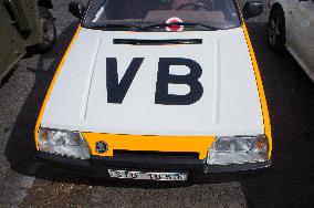 Skoda Favorit veteran car, VB, Public Security, a branch of the National Security Corps
