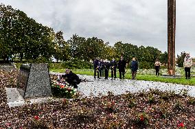Jan Roubinek, Milos Vystrcil, national cemetery in Terezin