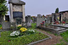 All Souls' Day, cemetery, flowers, grave stones, candles, tradition, graveyard