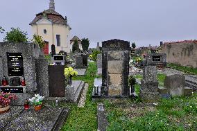 All Souls' Day, cemetery, flowers, grave stones, candles, tradition, graveyard