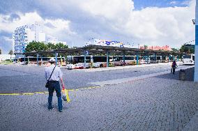 The Uherske Hradiste bus station