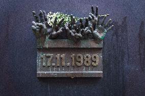 The Velvet Revolution memorial, Narodni Street