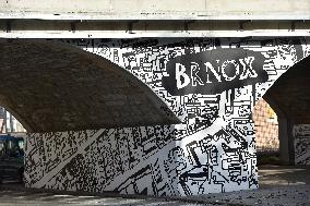 The Brnox, a social art project by Katerina Seda in Vlhka Street in Brno