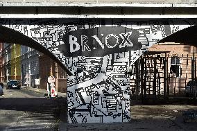 The Brnox, a social art project by Katerina Seda in Vlhka Street in Brno