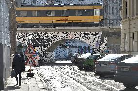 The Brnox, a social art project by Katerina Seda in Vlhka Street in Brno