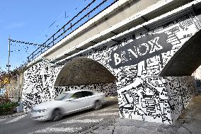 The Brnox, a social art project by Katerina Seda in Vlhka Street in Brno