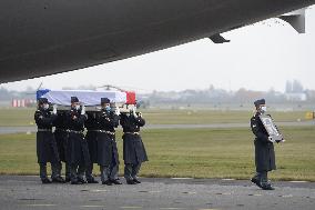 Military aircraft, body of staff sergeant Michaela Ticha