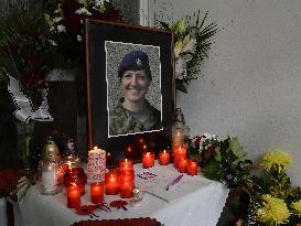 Military aircraft, body of staff sergeant Michaela Ticha