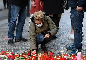 On-line celebrations Thanks That We Can candles Narodni street Prague