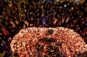 On-line celebrations Thanks That We Can candles Narodni street Prague