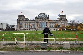 a protest rally against the coronavirus restrictions in Germany