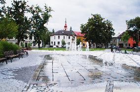 A fountain in Hulin