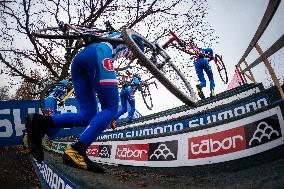 Czech cyclists, training session, UCI World Cup 2020, cyclo-cross, Tabor, Czech Republic