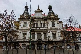 abandoned Praha-Vysehrad Railway Station