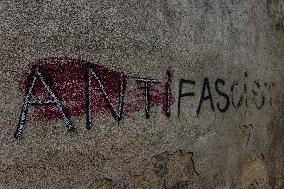 Antifa, sign,  antifascist