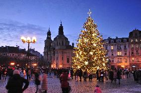 Christmas tree, Old Town Square in Prague