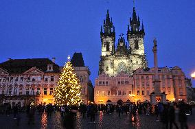 Christmas tree, Old Town Square in Prague