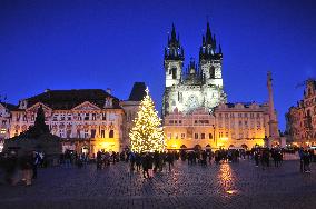 Christmas tree, Old Town Square in Prague