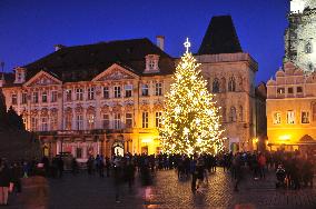 Christmas tree, Old Town Square in Prague