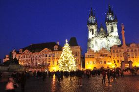 Christmas tree, Old Town Square in Prague