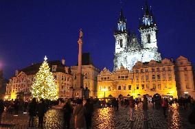 Christmas tree, Old Town Square in Prague