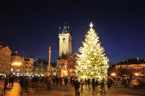 Christmas tree, Old Town Square in Prague