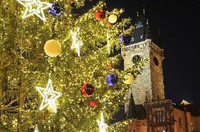 Christmas tree, Old Town Square in Prague