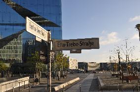 Ella-Trebe-Strasse sign in Ella Trebe Street, Berlin