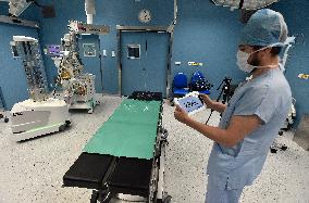 NODIR RAHMONOV, UVC Disinfection Robot, UV sterillization lamps, disinfectant spray module, against coronavirus, Sainte-Anne Hospital Center, Brno