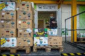 food bank, national charity collection of food and drugstore goods