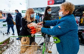 national charity collection of food and drugstore goods