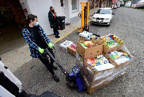 food bank, national charity collection of food and drugstore goods