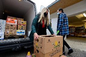 food bank, national charity collection of food and drugstore goods