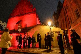 Red Wednesday, short march past Prague's selected public and church buildings
