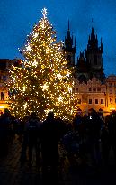 Christmas tree, Old Town Square in Prague