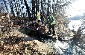 River Becva, unknown substance has leaked again, dead fish, CIZP inspectors, environmental accident