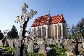 graveyard, church, St. Giles, Milevsko monastery