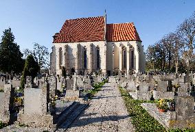 graveyard, church, St. Giles, Milevsko monastery