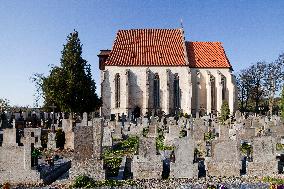 graveyard, church, St. Giles, Milevsko monastery