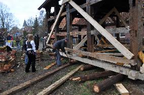 500 year old half-timbered house, Martfeld