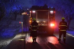 children injured in bus collision near Jihlava